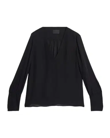 Nili Lotan Mariposa Silk Georgette V-Neck Blouse | Thumbnail 1 Nili Lotan Mariposa Silk Georgette V-Neck Blouse | Thumbnail 1