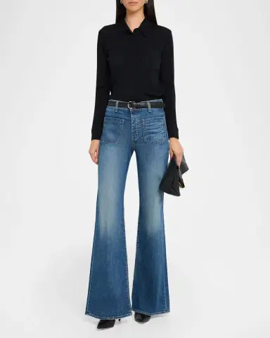 Nili Lotan Ibra Wool Jersey Button-Down Shirt | Thumbnail 2 Nili Lotan Ibra Wool Jersey Button-Down Shirt | Thumbnail 2