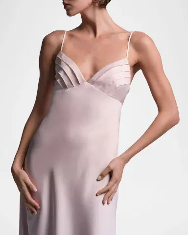 BCBGMAXAZRIA Mona Sleeveless Charmeuse Midi Slip Dress | Thumbnail 5