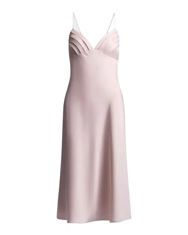 BCBGMAXAZRIA Mona Sleeveless Charmeuse Midi Slip Dress