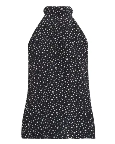 Nili Lotan Alla Star-Print Silk Halterneck Blouse | Thumbnail 1