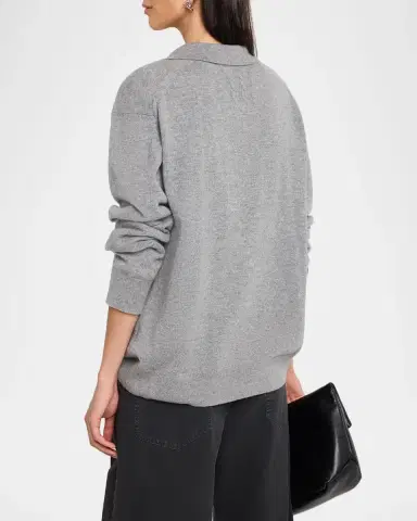 Nili Lotan Jovan Cashmere Polo Sweater | Thumbnail 3 Nili Lotan Jovan Cashmere Polo Sweater | Thumbnail 3