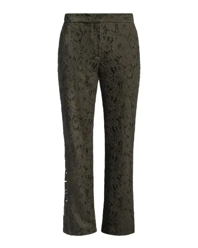 BCBGMAXAZRIA Safiya Cropped Guipure Lace Pants