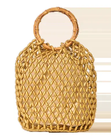 BTB Los Angeles Rumi Bamboo Beaded Bucket Bag | Thumbnail 2