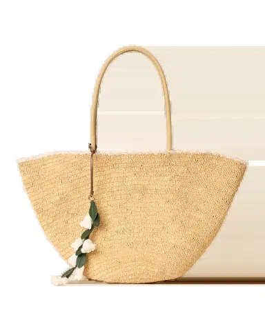 BTB Los Angeles Flores Raffia Tote Bag | Thumbnail 2 BTB Los Angeles Flores Raffia Tote Bag | Thumbnail 2