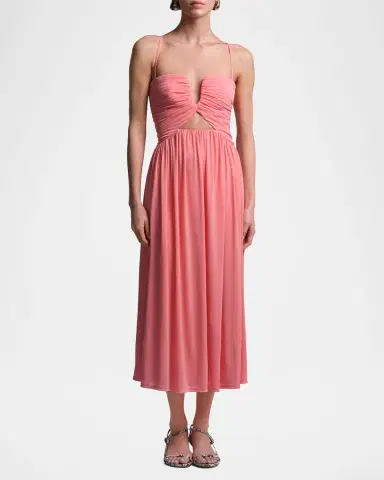 BCBGMAXAZRIA Mimi Sweetheart Cutout Jersey Midi Dress | Thumbnail 2