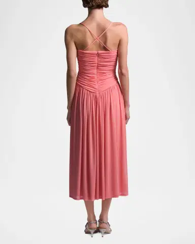 BCBGMAXAZRIA Mimi Sweetheart Cutout Jersey Midi Dress | Thumbnail 3