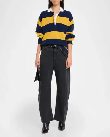 Nili Lotan Rashida Wool-Cashmere Rugby Sweater | Thumbnail 2