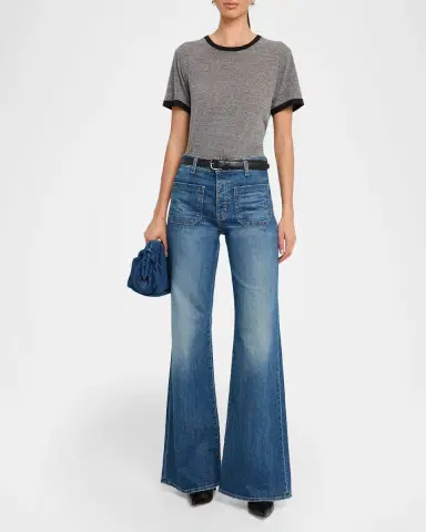 Nili Lotan Lana Classic Ringer Tee | Thumbnail 2 Nili Lotan Lana Classic Ringer Tee | Thumbnail 2