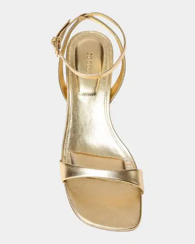 Simkhai Hannah Metallic Leather Kitten-Heel Sandals | Thumbnail 2 Simkhai Hannah Metallic Leather Kitten-Heel Sandals | Thumbnail 2