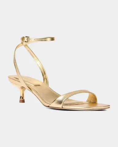 Simkhai Hannah Metallic Leather Kitten-Heel Sandals | Thumbnail 3 Simkhai Hannah Metallic Leather Kitten-Heel Sandals | Thumbnail 3