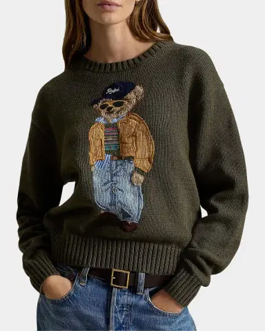 Polo Ralph Lauren Polo Bear Cotton Crewneck Sweater | Thumbnail 4 Polo Ralph Lauren Polo Bear Cotton Crewneck Sweater | Thumbnail 4