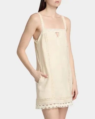 SIMKHAI Jasmine Linen Lace Minidress | Thumbnail 7 SIMKHAI Jasmine Linen Lace Minidress | Thumbnail 7