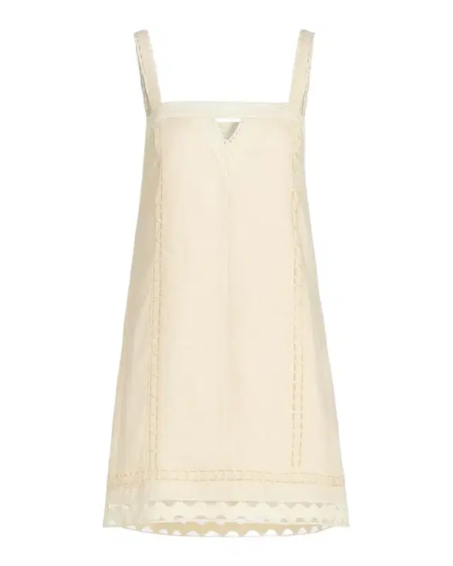 SIMKHAI Jasmine Linen Lace Minidress