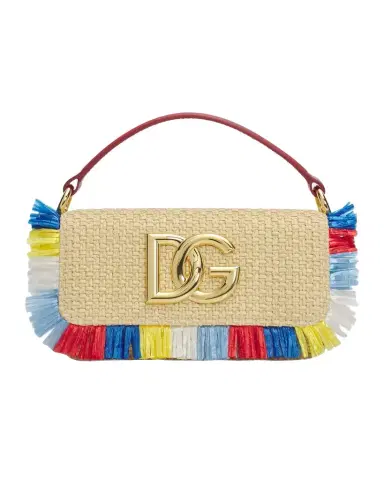 Dolce & Gabbana Fringed Raffia Shoulder Bag | Thumbnail 1 Dolce & Gabbana Fringed Raffia Shoulder Bag | Thumbnail 1