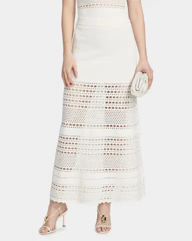 Simkhai Westly Open-Stitch Midi Skirt | Thumbnail 4 Simkhai Westly Open-Stitch Midi Skirt | Thumbnail 4