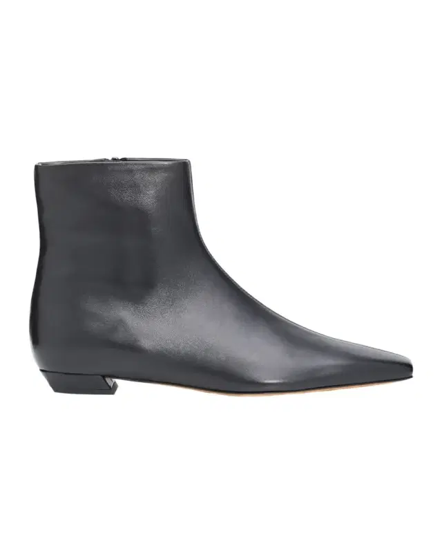 Proenza Schouler Trap Flat Leather Ankle Boots