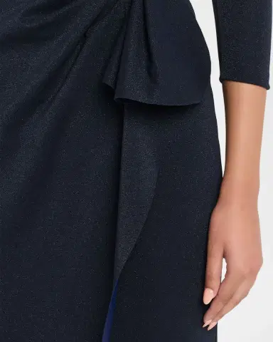 Chiara Boni La Petite Robe Ruzur Sugar Shimmering Wrap Midi Dress | Thumbnail 5