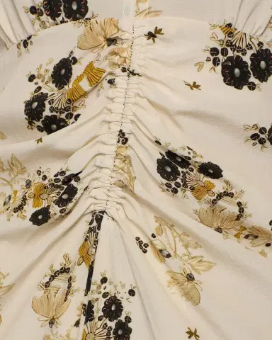 Isabel Marant Albini Floral Silk Midi Dress | Thumbnail 6