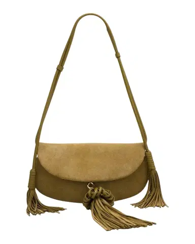 Ulla Johnson Paloma Flap Tassel Suede Shoulder Bag | Thumbnail 1 Ulla Johnson Paloma Flap Tassel Suede Shoulder Bag | Thumbnail 1