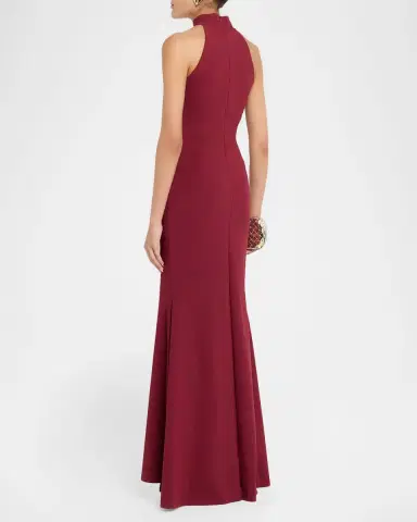 Chiara Boni La Petite Robe Zesika Twisted Halter Trumpet Gown | Thumbnail 3 Chiara Boni La Petite Robe Zesika Twisted Halter Trumpet Gown | Thumbnail 3