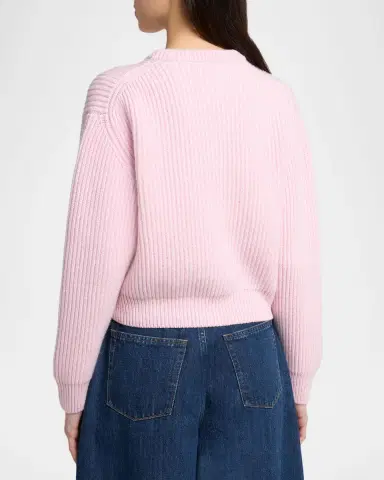 Jil Sander English Rib Wool Crewneck Sweater | Thumbnail 3