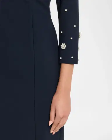 Chiara Boni La Petite Robe Aquari Lace-Trim Halter Column Gown | Thumbnail 5 Chiara Boni La Petite Robe Aquari Lace-Trim Halter Column Gown | Thumbnail 5
