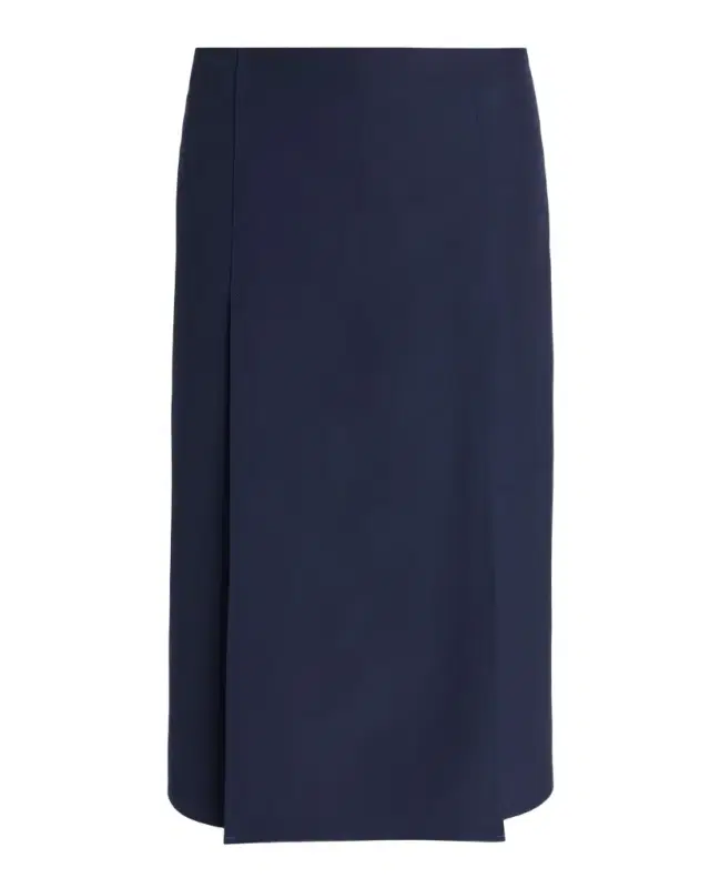 Marni Flared Topstitched Midi Skirt