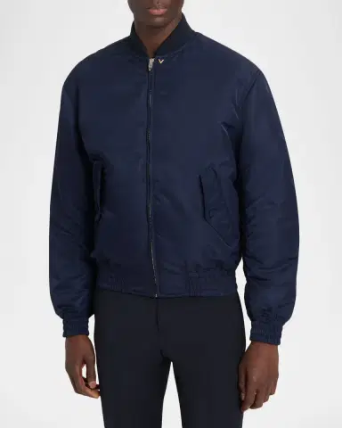Valentino Garavani Men's Nylon Bomber Jacket | Thumbnail 4