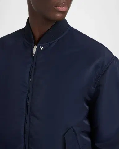 Valentino Garavani Men's Nylon Bomber Jacket | Thumbnail 5