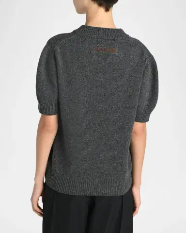 Marni Floral Embroidered Wool-Cashmere Sweater | Thumbnail 3 Marni Floral Embroidered Wool-Cashmere Sweater | Thumbnail 3