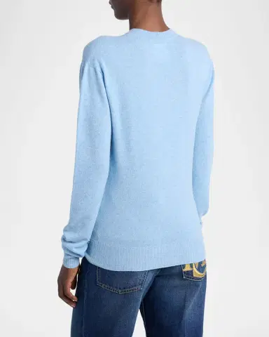 Stella McCartney Recycled Cashmere & Wool V-Neck Sweater | Thumbnail 3 Stella McCartney Recycled Cashmere & Wool V-Neck Sweater | Thumbnail 3