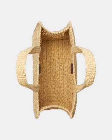 Tory Burch Small T Monogram Crocheted Tote Bag | Thumbnail 3 Tory Burch Small T Monogram Crocheted Tote Bag | Thumbnail 3
