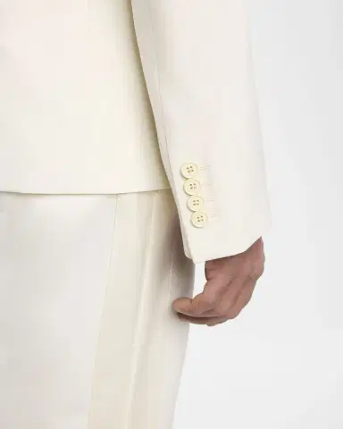 Alexander McQueen Men's Wool Pleated-Lapel Single-Breasted Dinner Jacket | Thumbnail 8 Alexander McQueen Men's Wool Pleated-Lapel Single-Breasted Dinner Jacket | Thumbnail 8