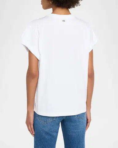 Victoria Beckham Tilly Oversized Cotton T-Shirt | Thumbnail 3 Victoria Beckham Tilly Oversized Cotton T-Shirt | Thumbnail 3
