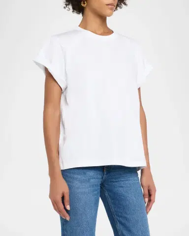 Victoria Beckham Tilly Oversized Cotton T-Shirt | Thumbnail 4 Victoria Beckham Tilly Oversized Cotton T-Shirt | Thumbnail 4