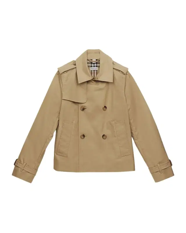 Burberry Girl 's Rosie Cotton Trench Jacket, Size 4-14