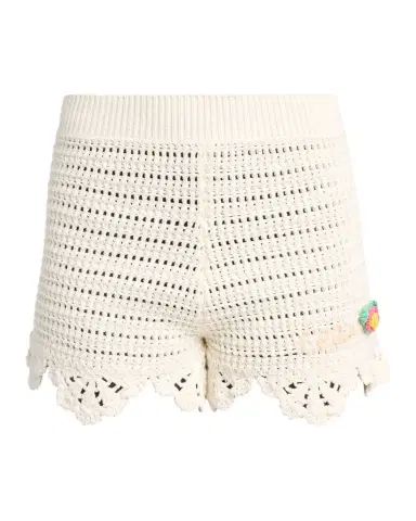 Chloé Organic Cotton Crochet Knit Shorts | Thumbnail 1