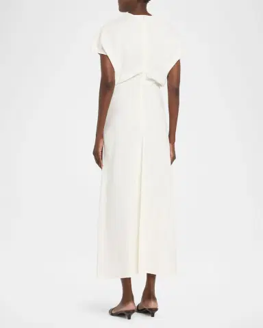 TOTEME Slouch Waist Short Sleeve Dress | Thumbnail 3 TOTEME Slouch Waist Short Sleeve Dress | Thumbnail 3