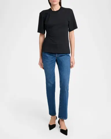 Victoria Beckham Tilly Oversized Cotton T-Shirt | Thumbnail 2 Victoria Beckham Tilly Oversized Cotton T-Shirt | Thumbnail 2