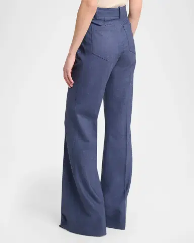 Victoria Beckham Alina High-Rise Wide-Leg Trousers | Thumbnail 3 Victoria Beckham Alina High-Rise Wide-Leg Trousers | Thumbnail 3