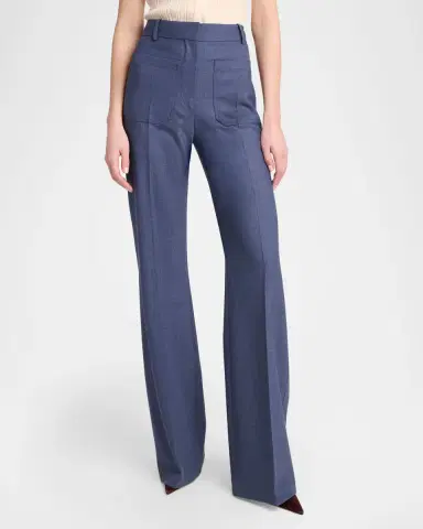 Victoria Beckham Alina High-Rise Wide-Leg Trousers | Thumbnail 4 Victoria Beckham Alina High-Rise Wide-Leg Trousers | Thumbnail 4