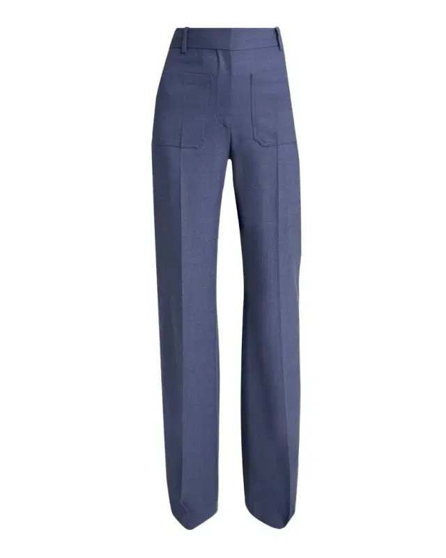 Victoria Beckham Alina High-Rise Wide-Leg Trousers