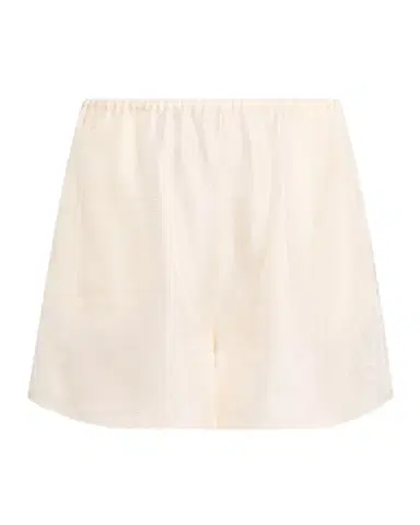 TOTEME Monogram Embroidered Silk Pajama Shorts | Thumbnail 1 TOTEME Monogram Embroidered Silk Pajama Shorts | Thumbnail 1