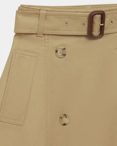 Burberry Girl's Katey Cotton Trench Skirt | Thumbnail 3