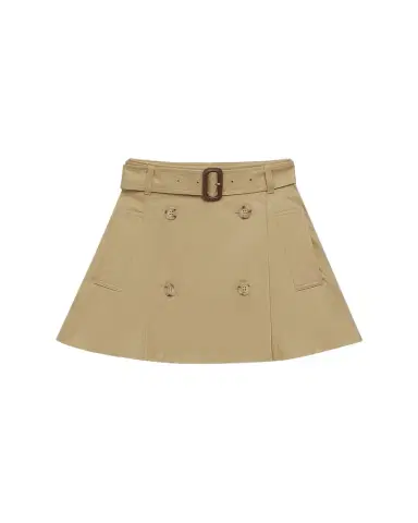 Burberry Girl's Katey Cotton Trench Skirt | Thumbnail 1