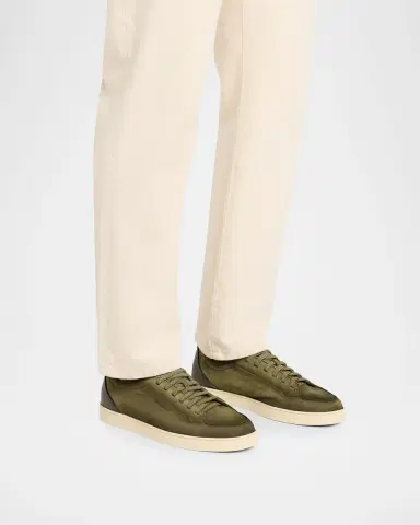 Santoni Men's Off-Duty Nubuck Sneakers | Thumbnail 2