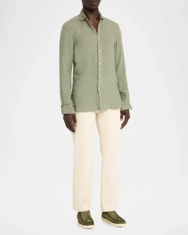 Santoni Men's Off-Duty Nubuck Sneakers | Thumbnail 3