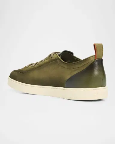 Santoni Men's Off-Duty Nubuck Sneakers | Thumbnail 4