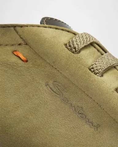 Santoni Men's Off-Duty Nubuck Sneakers | Thumbnail 5